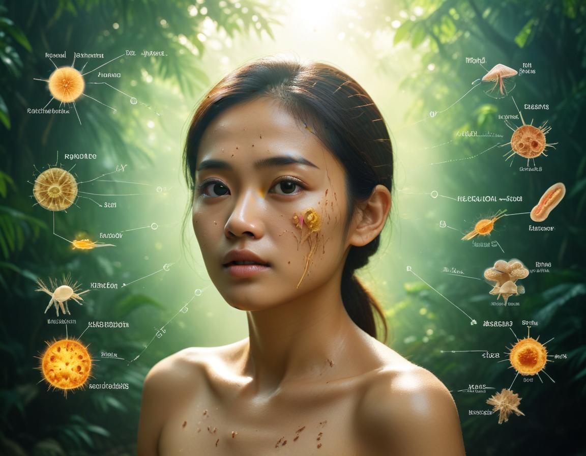 ภาพแสดงสาเหตุของสิวผดพร้อมวิธีการรักษาผิวในรูปแบบต่างๆ