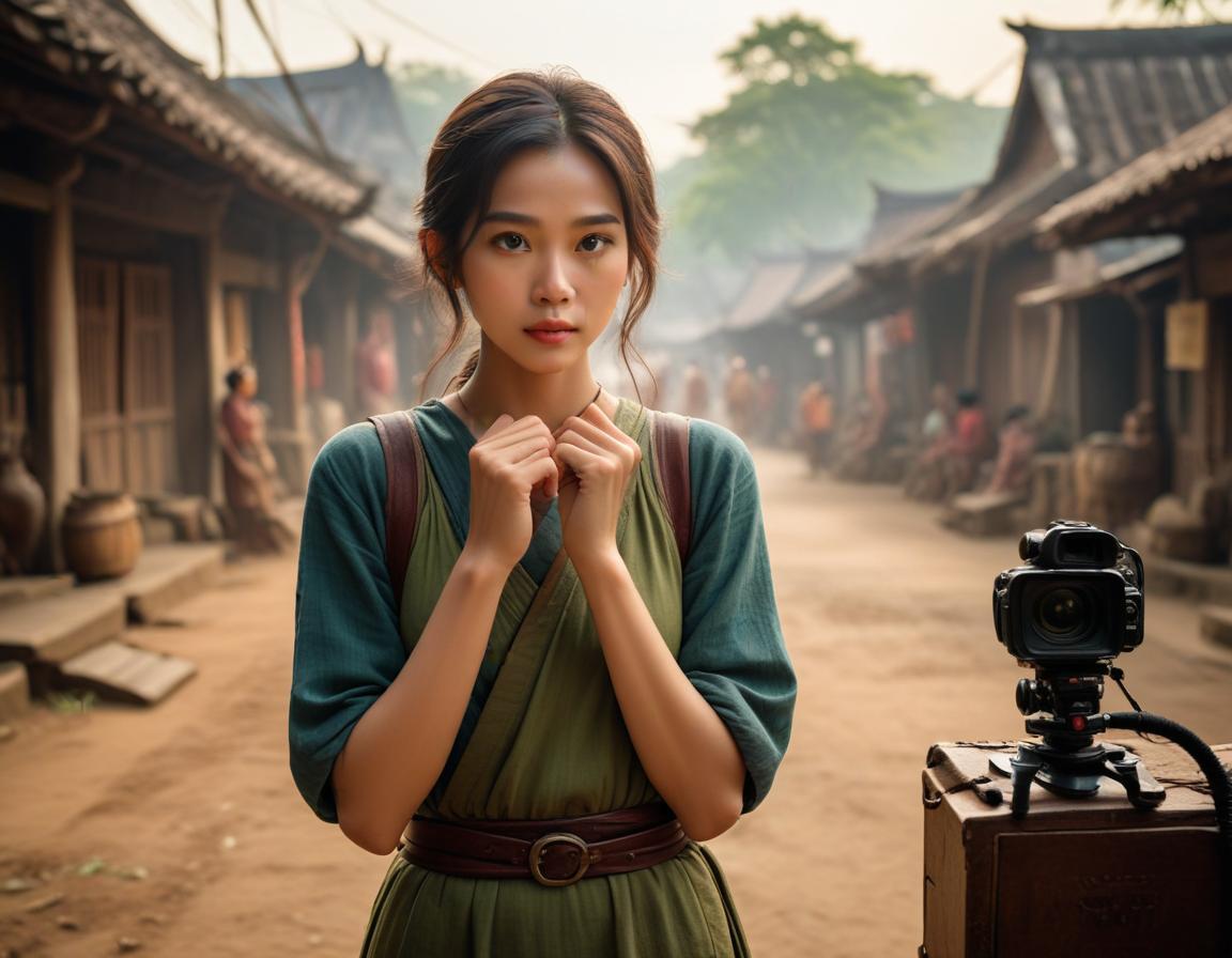ร่องแก้มที่เห็นชัดเจน สะท้อนแสงสว่างบนใบหน้าในภาพขาวดำ