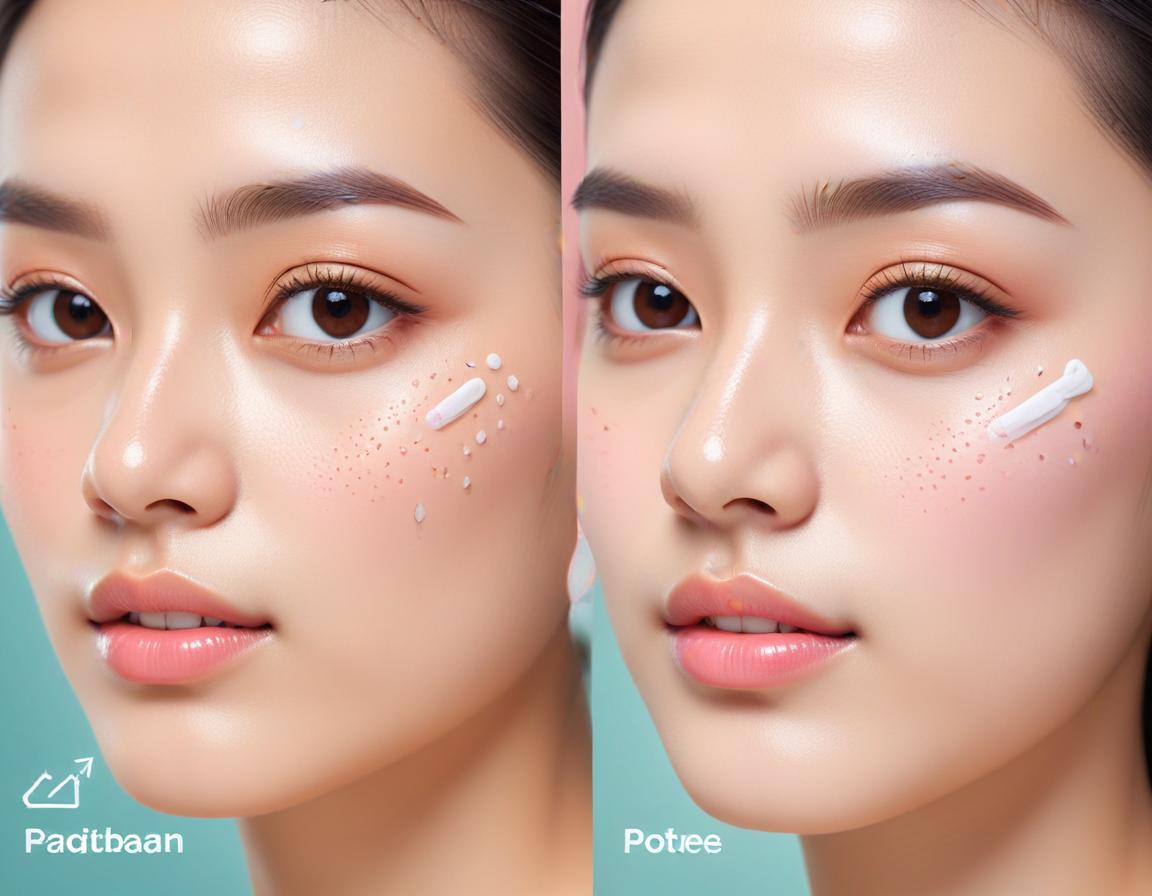 ผู้หญิงใช้ผลิตภัณฑ์ดูแลผิวอย่างอ่อนโยนบนใบหน้าเพื่อป้องกันสิวผด
