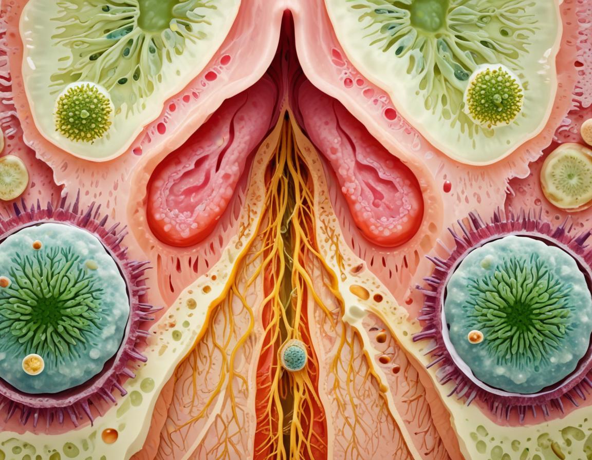 ภาพไดอะแกรมแสดงการอุดตันของรูขุมขนทำให้เกิดสิวหัวหนองบนผิวหน้า
