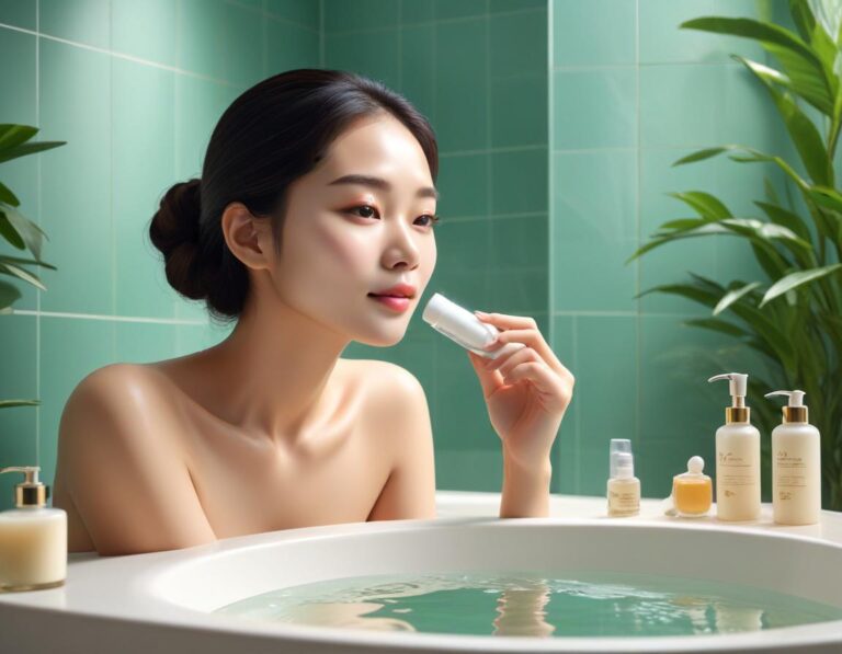 Close-up ของการรักษาหลุมสิวด้วยเลเซอร์พิโคเซคอนด์บนผิวหน้า