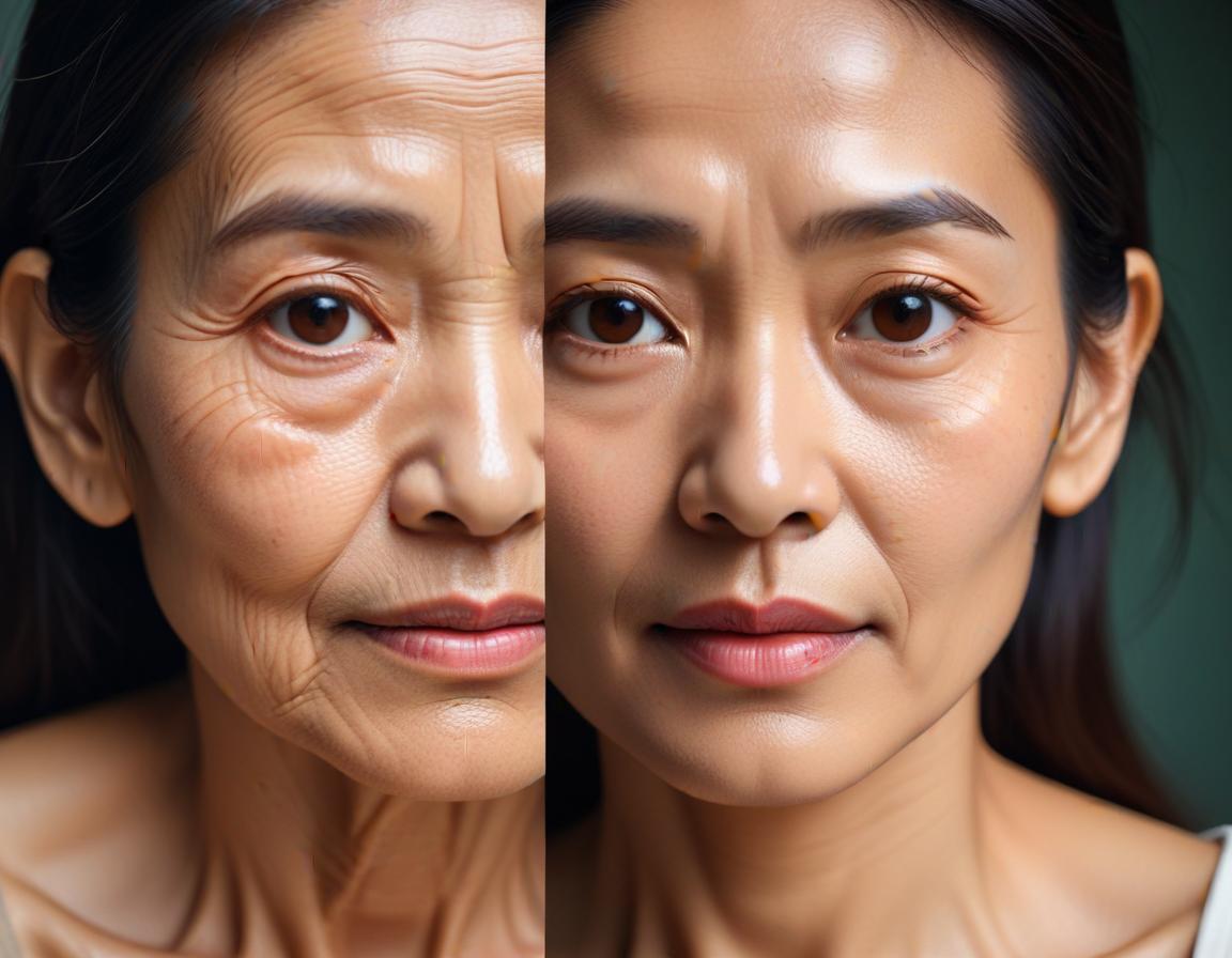 ภาพวาดแสดงขั้นตอนการฉีดฟิลเลอร์ร่องแก้มเพื่อเพิ่มความเต็มในใบหน้า
