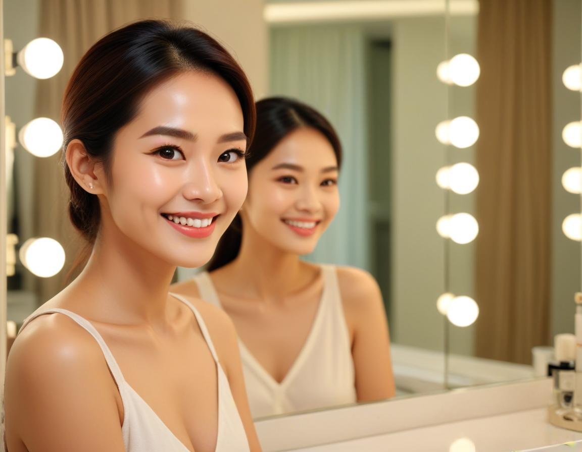 คนกำลังวิจัยเลือกคลินิกฉีดฟิลเลอร์ใต้ตาที่เหมาะสม บนหน้าจอคอมพิวเตอร์