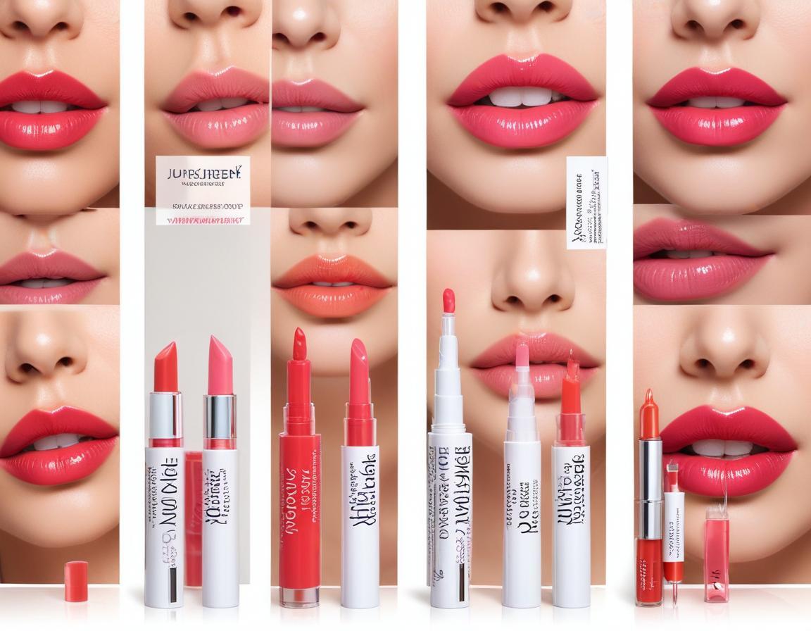 ภาพเปรียบเทียบฟิลเลอร์ริมฝีปาก สามยี่ห้อ Juvederm Restylane และ Belotero