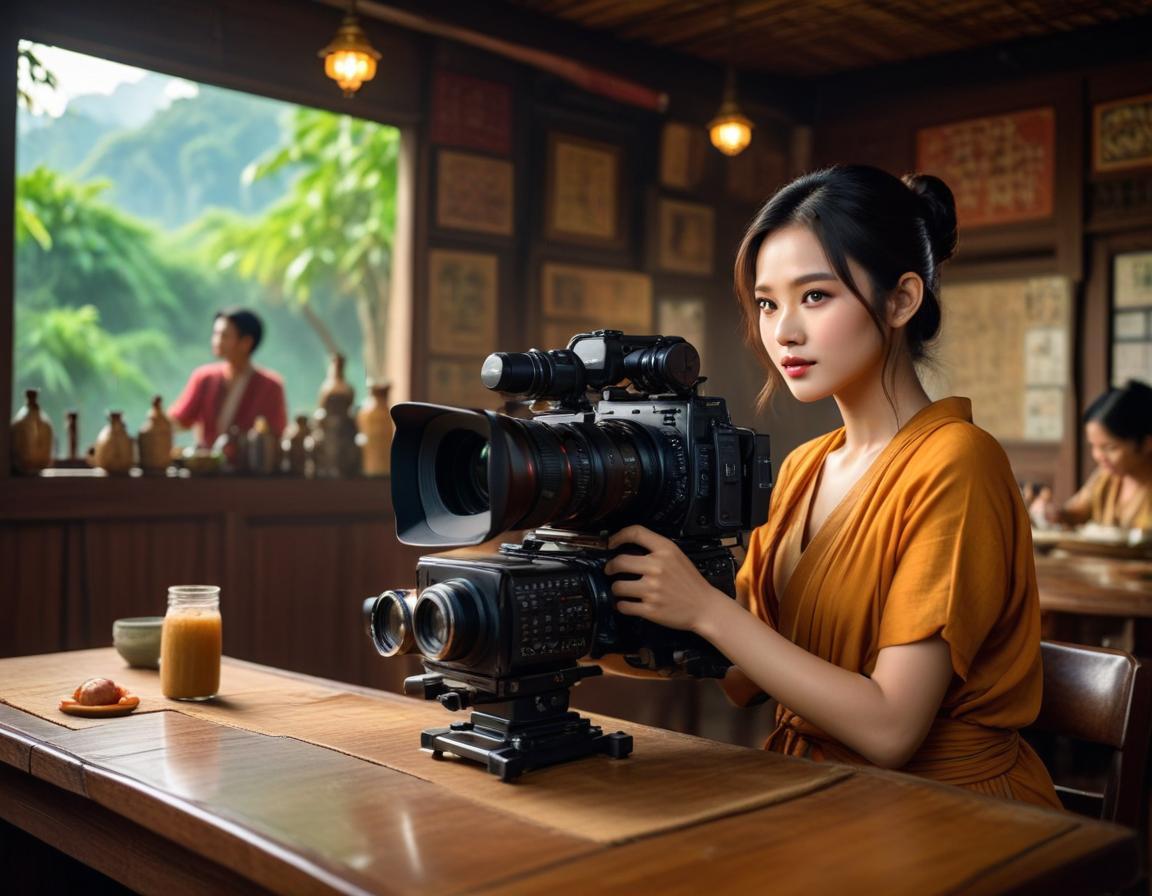 ผู้หญิงกำลังผ่อนคลาย พร้อมผลิตภัณฑ์ดูแลผิวและฟิลเลอร์ใต้ตาอยู่ใกล้ๆ