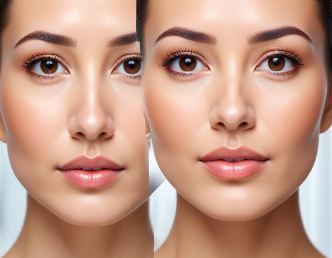 ภาพ เปรียบเทียบ ก่อน หลัง ฟิลเลอร์ คาง HarmonyCa ผลประโยชน์ ผลข้างเคียง น้อยลง