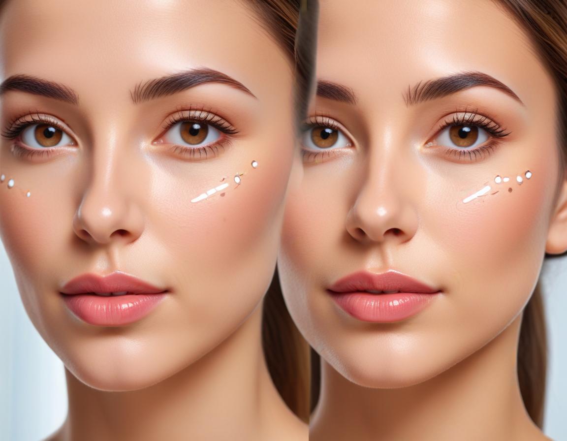 แผนภาพ โครงสร้างใบหน้า แสดง ฟิลเลอร์ขมับ และ ฟิลเลอร์ร่องแก้ม เปรียบเทียบ ความปลอดภัย และ ความเหมาะสม