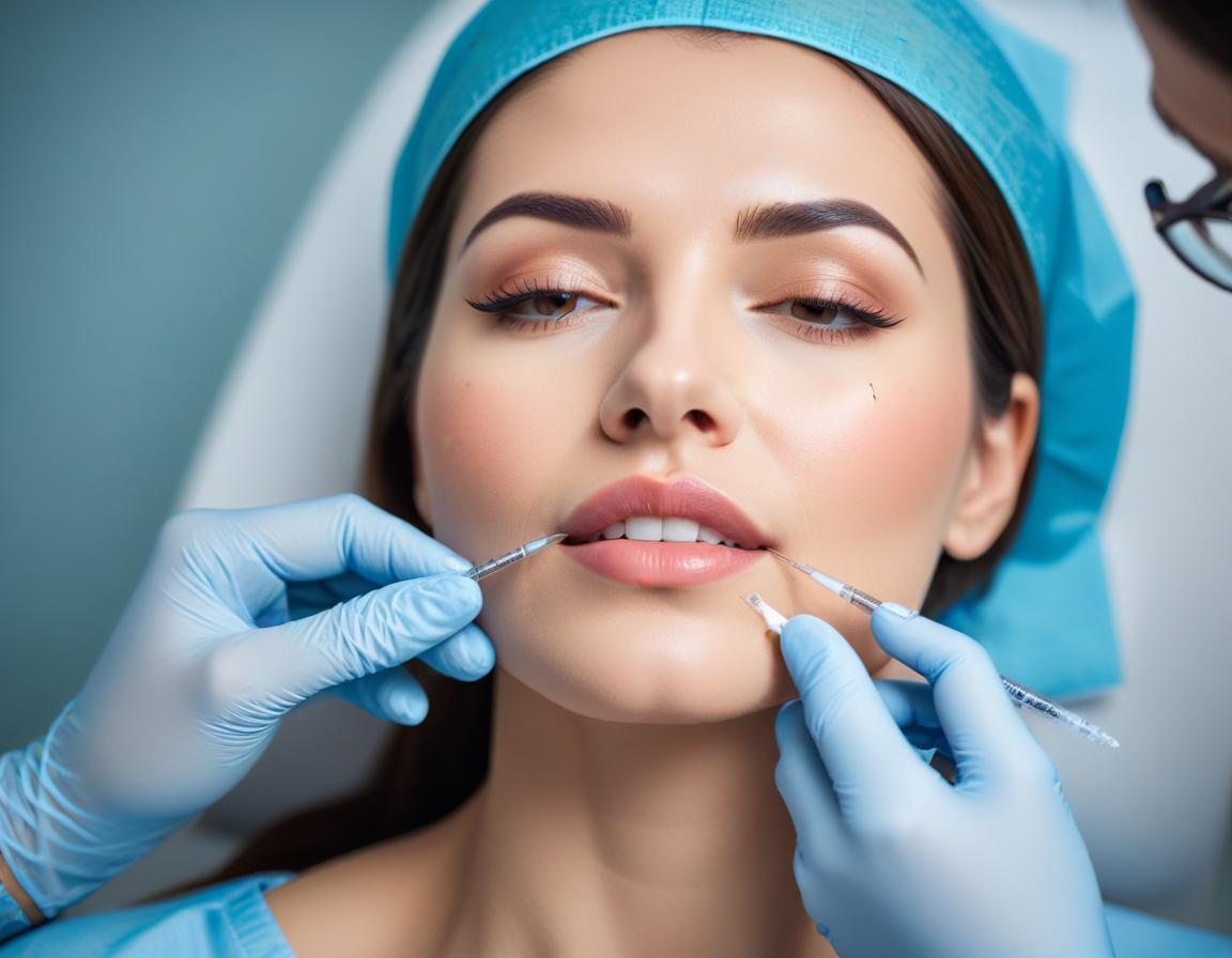 ภาพ แสดง ขั้นตอน ฉีด ฟิลเลอร์ คาง ใน คลินิก ที่ สะอาด และ ปลอดภัย