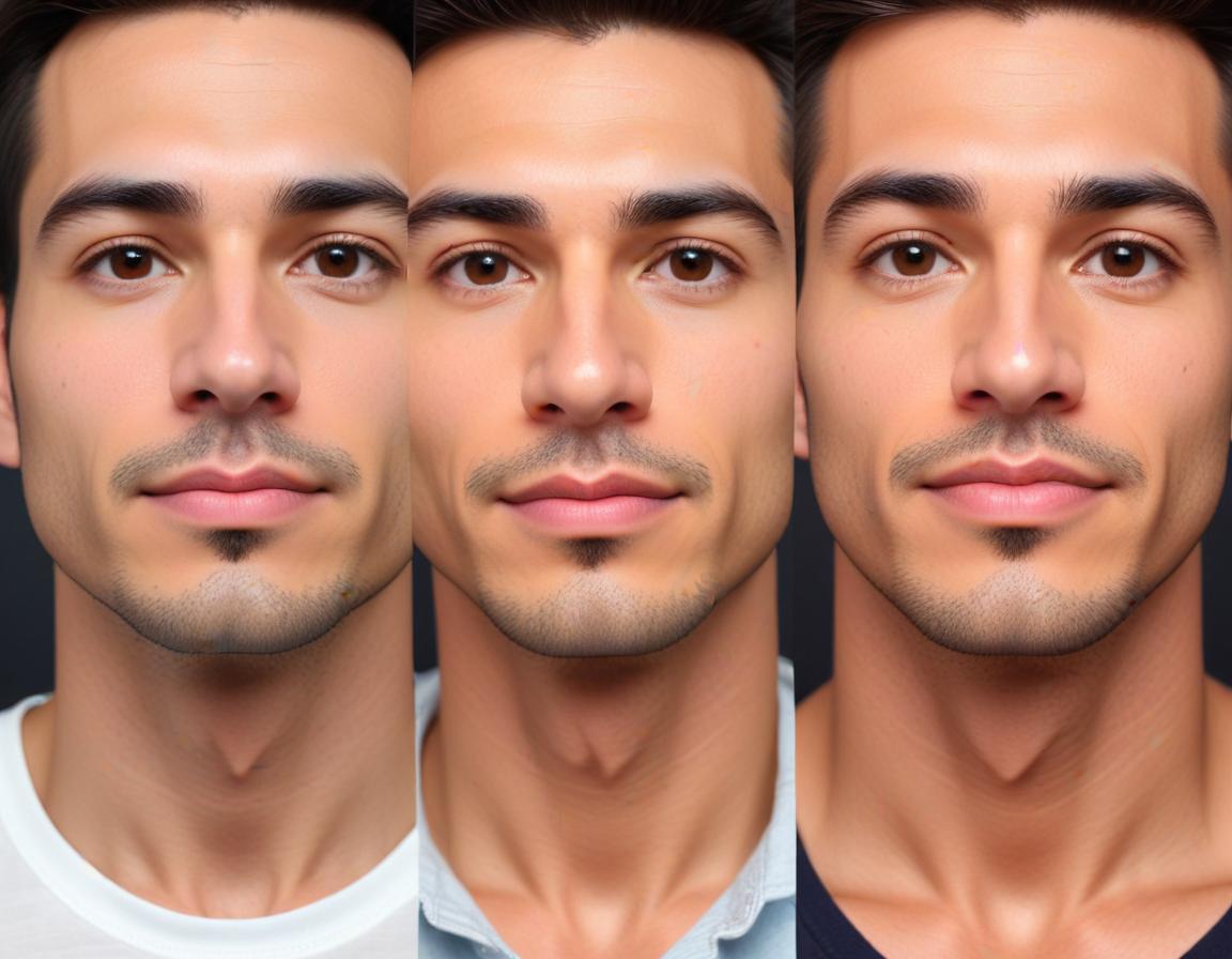 ลูกค้ากำลัง มองใน กระจก เปรียบเทียบ ฟิลเลอร์ หน้าผาก กับ ฟิลเลอร์ คาง และ ผลข้างเคียง