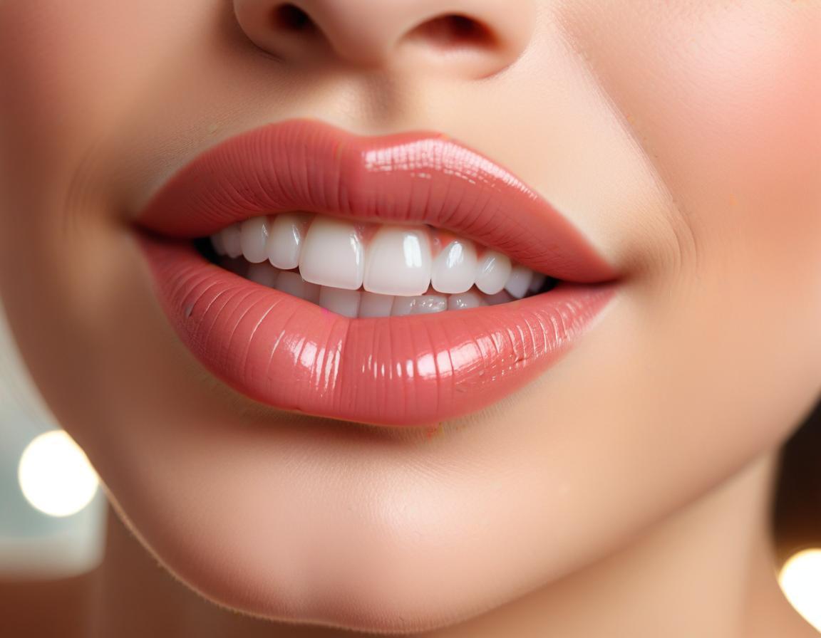 ภาพ ใกล้ชิด ของ ริมฝีปาก ฟิลเลอร์ ดู เป็นธรรมชาติ ปาก อิ่ม สวย สมจริง