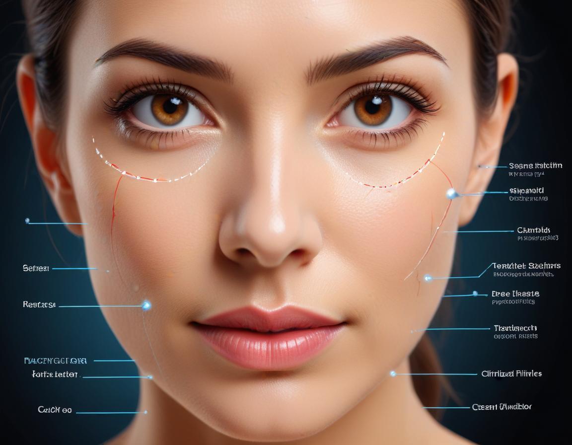 แผนภาพ โครงสร้าง ใบหน้า แสดง ฟิลเลอร์ ร่องแก้ม และ ฟิลเลอร์ ขมับ เปรียบเทียบ ความปลอดภัย