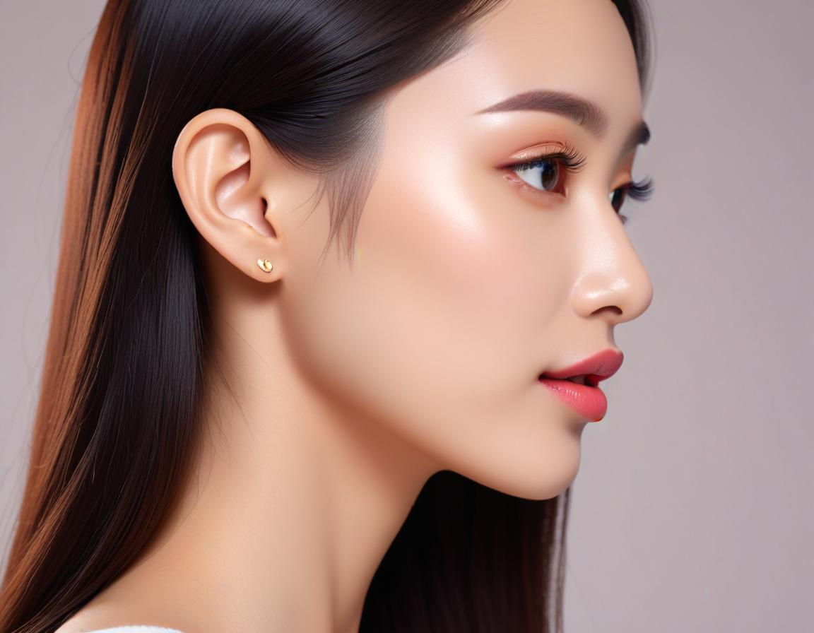 หญิงสาว คางเรียว เฉียบ เนียน อธิบาย ฟิลเลอร์คาง กับ ฟิลเลอร์จมูก ทั้งสองทาง ไม่ต้องพักฟื้น